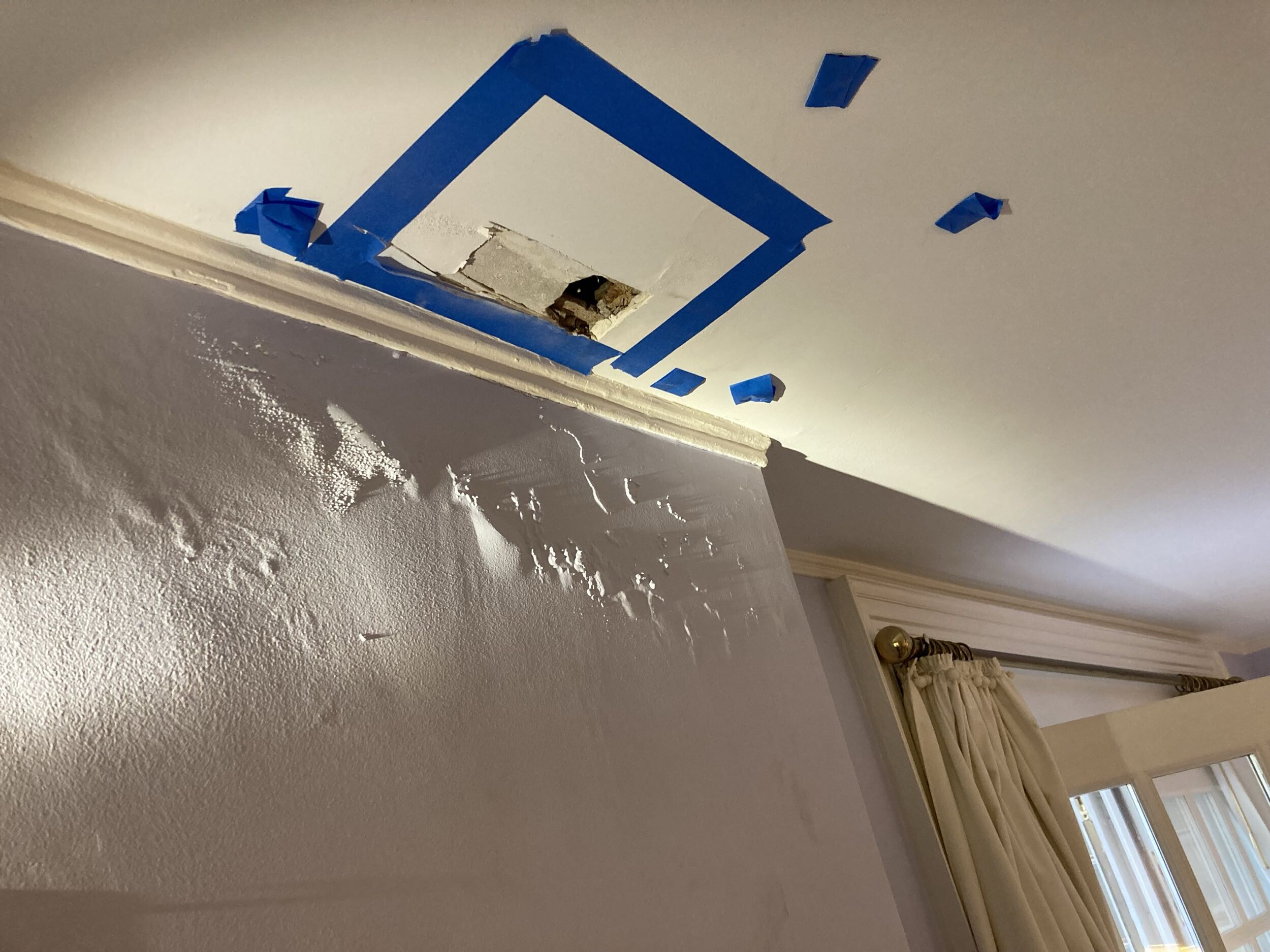 ceiling leak damage repair ardmore pa